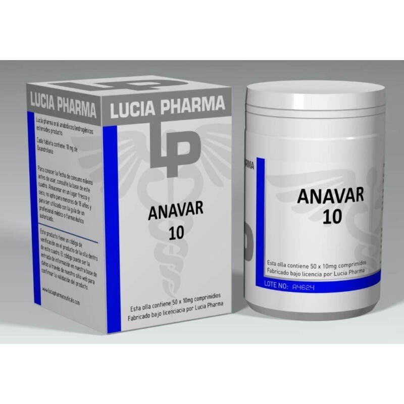 Lucia Pharma Anavar 10 x 50mg tablets